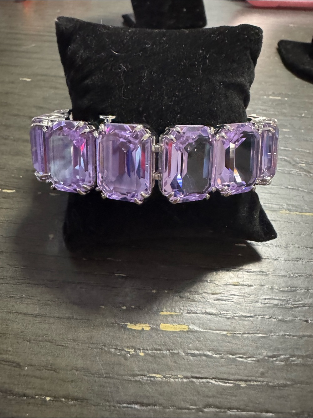 Swarovski Purple Crystal Statement Bracelet